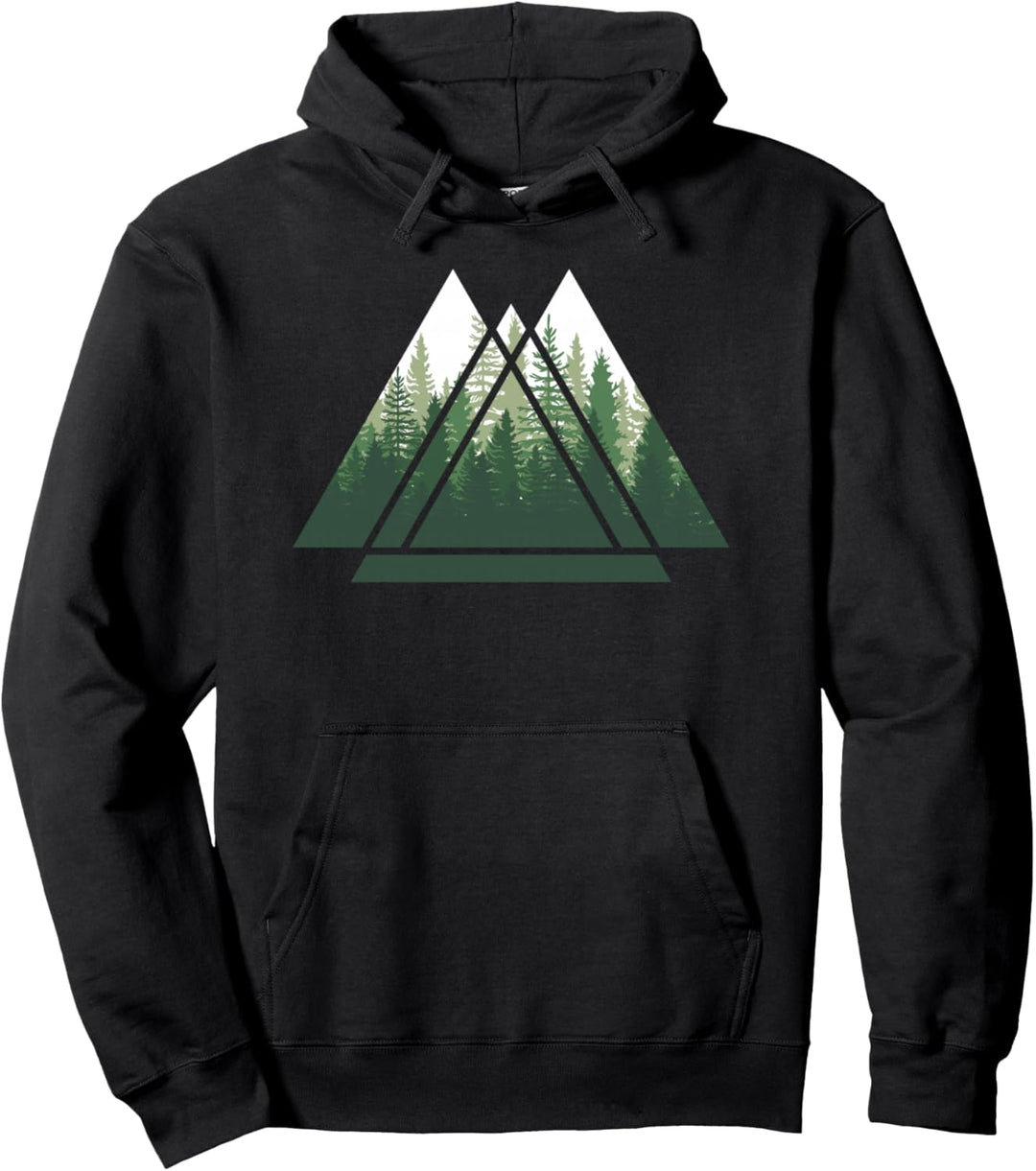 Wald Natur Triangle Minimalismus Pullover Hoodie