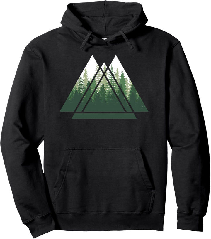 Wald Natur Triangle Minimalismus Pullover Hoodie