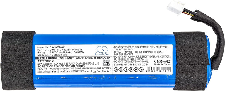 TCTK akkus Kompatibel mit [JBL] JBLXTREME2BLKAM, JBLXTREME2BLUAM, Xtreme 2 Ersetzt 2INR19/66-2, für