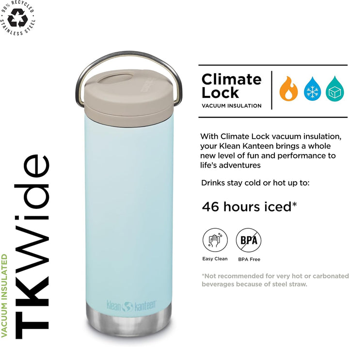 Klean Kanteen TK Wide Twist Top Blue Tint 473 g 1 EA Blau Getönt, 1 EA Blau Getönt