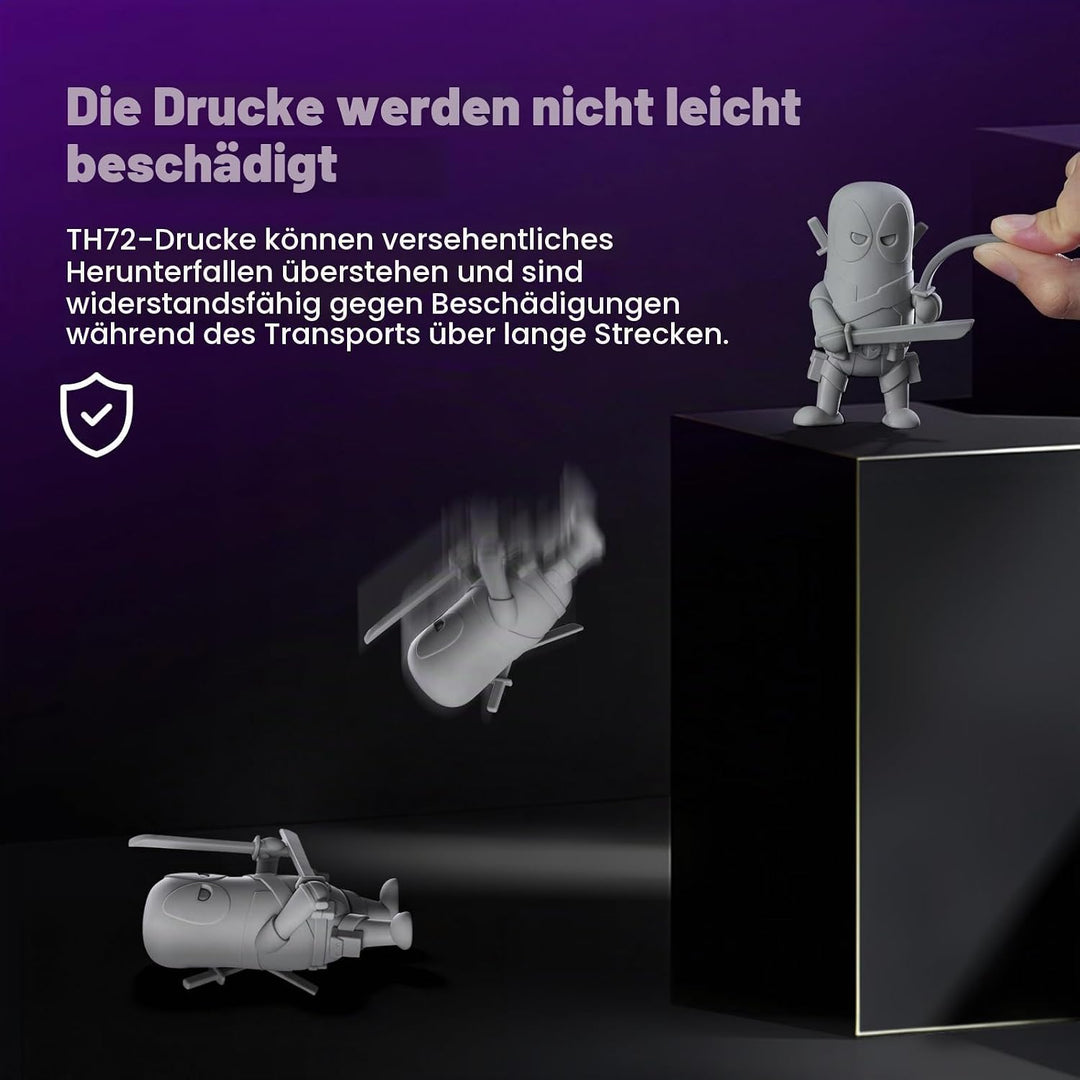 RESIONE TH72 Flexibles, Robustes Harz für 3D-Drucker mit lang anhaltender Zähigkeit und schlagfestem