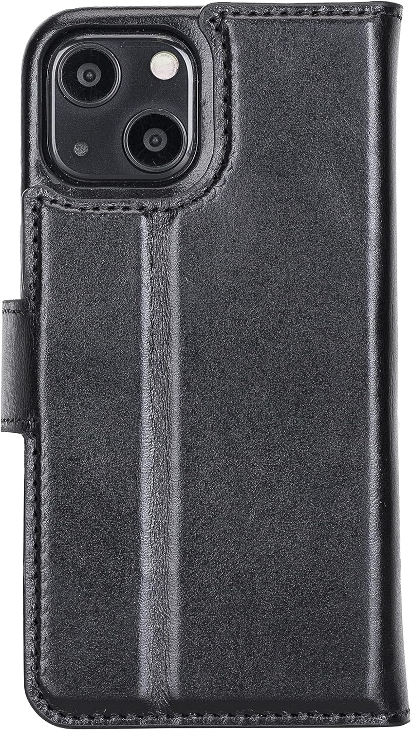 Solo Pelle Lederhülle kompatibel für iPhone 13 Mini in 5.4 Zoll abnehmbare Hülle (2in1) inkl. Karten