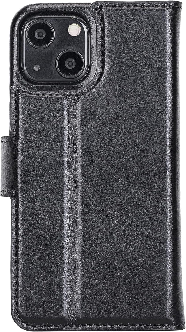 Solo Pelle Lederhülle kompatibel für iPhone 13 Mini in 5.4 Zoll abnehmbare Hülle (2in1) inkl. Karten