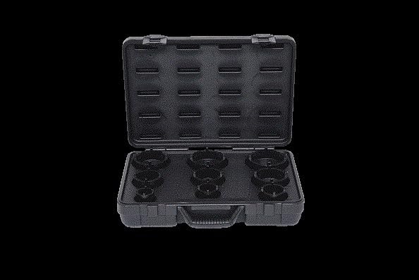 KS Tools 450.5000 Nutmutternschlüssel-Satz, Zapfen aussen liegend, 9-tlg.