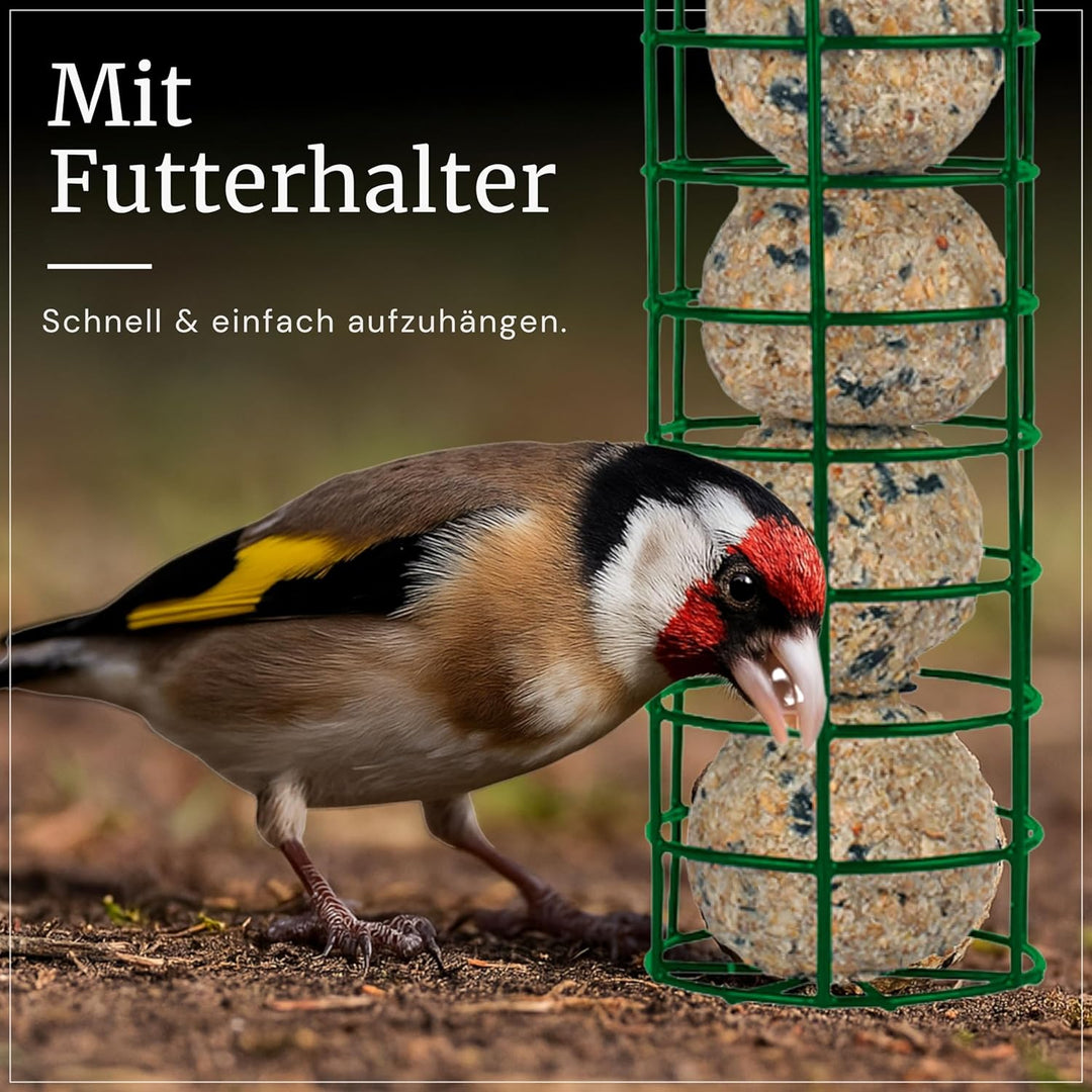 Erdtmanns - 150 Meisenknödel ohne Netz für Wildvögel im Karton I Umweltfreundlich I Vielfältige Zusa