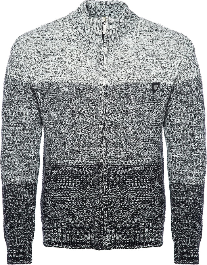 Carisma Herren Strickjacke für Winter und Übergang ? Angenehme Männer Freizeit-Jacke mit Farbverlauf