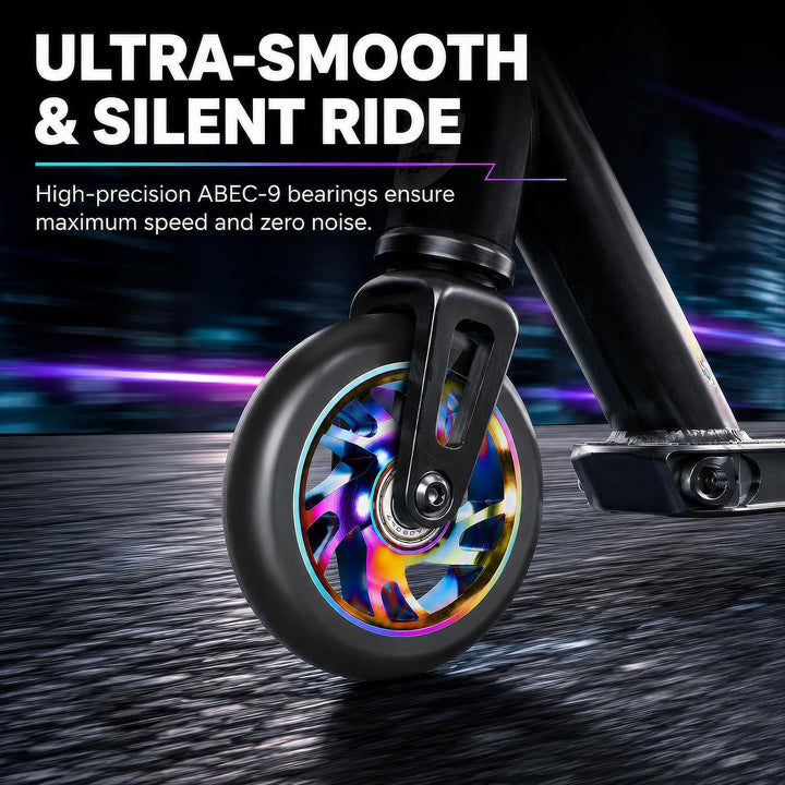 100mm Scooter Reifen Mit Abec-7,Ersatzräder Scooter Rädern Für Kickscooter 100mm-2Pcs, 100mm-2Pcs