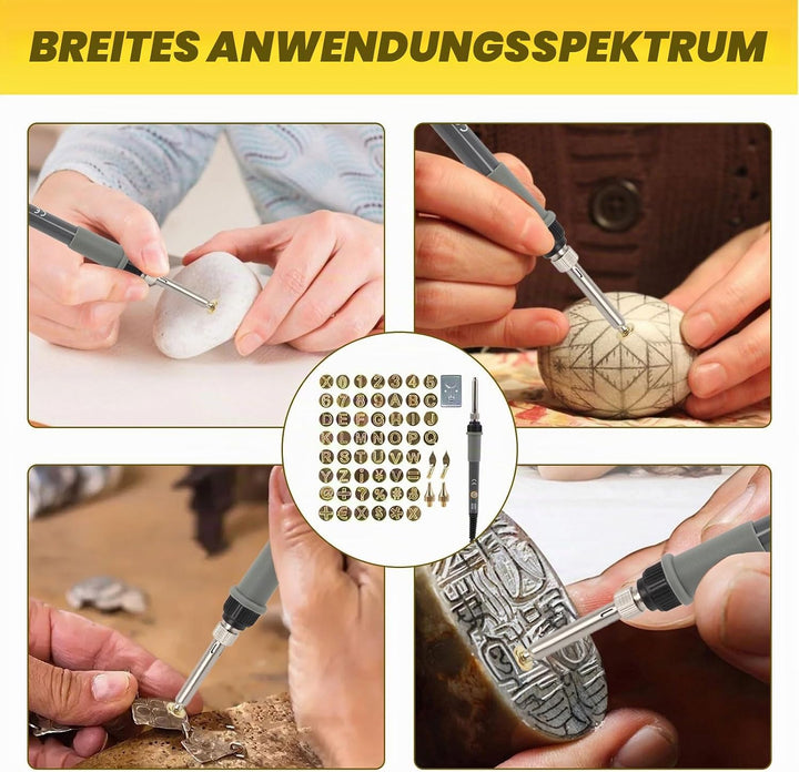 Brennstempel für Holz, Holzbrennwerkzeug mit Buchstaben, Brennstempel Alphabet, Ersatz der Lötkolben