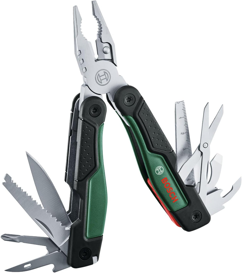 Bosch 16-in-1 Multi-Tool (Multifunktionswerkzeug zum Heimwerken, Outdoor und Camping; Edelstahl; Ver