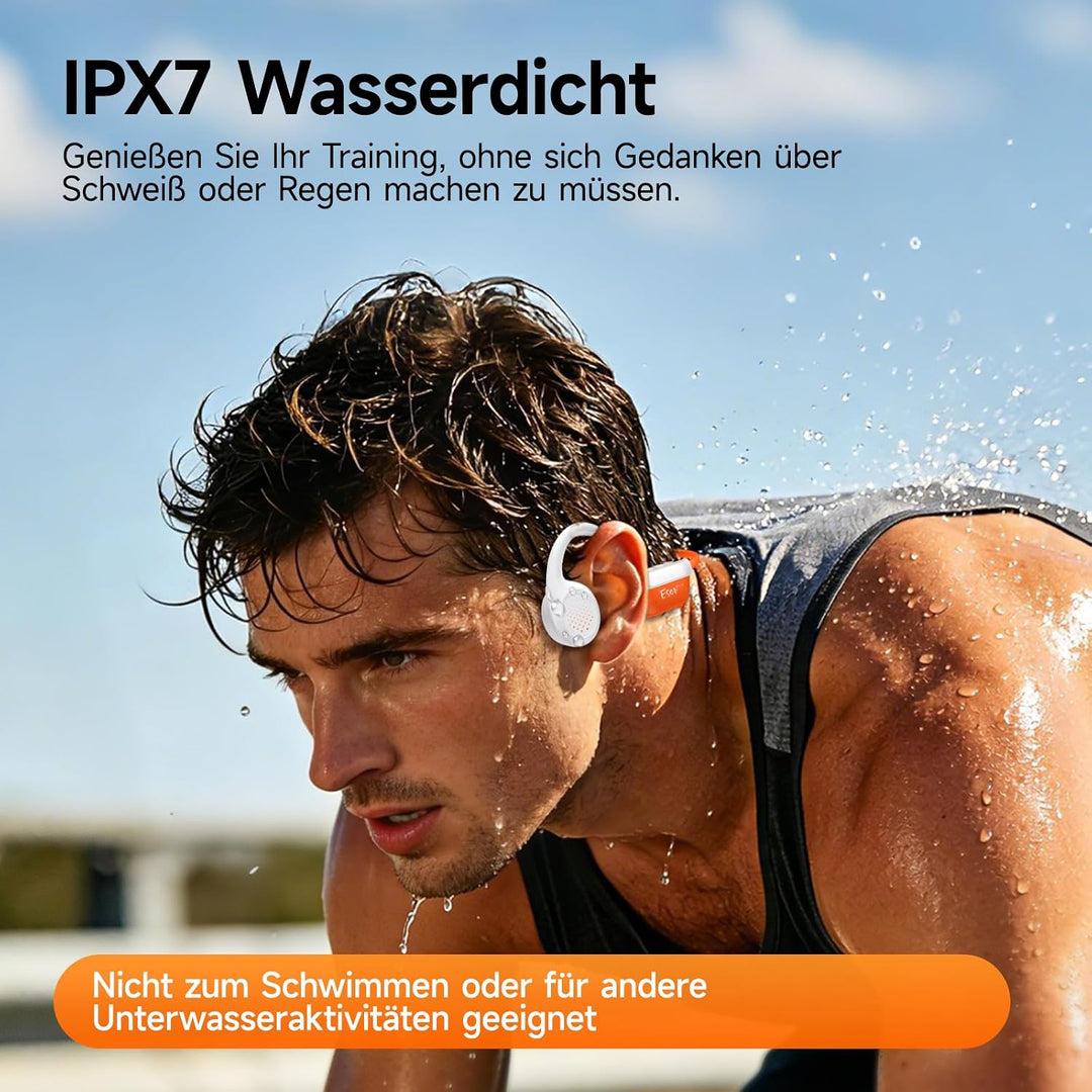 esonstyle Knochenschall Kopfhörer Bluetooth 6.0, IPX7 wasserdichte | Bone Conduction Headphones mit