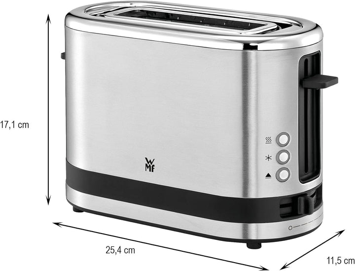 WMF Küchenminis 1-Scheiben Toaster Langschlitz XXl-Toast Brötchenaufsatz 7 Bräunungsstufen Überhitzu