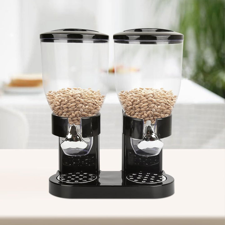 Müslispender Doppel 2×3,5L, Cornflakes Spender für Frühstück, Cereal Dispenser Luftdicht & BPA-frei,