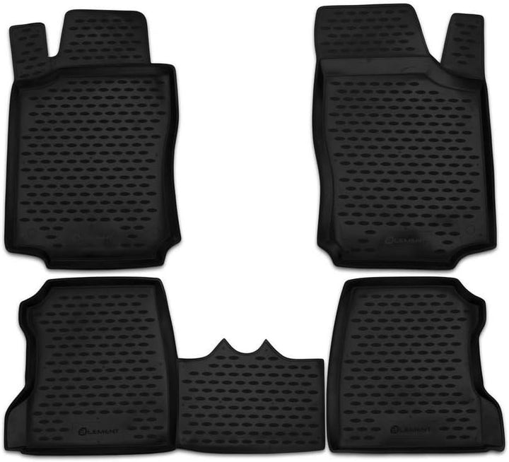 Element Passgenaue Premium Antirutsch Gummi Fussmatten - OPEL Combo