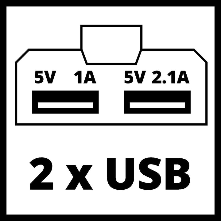 Einhell USB-Akku-Adapter TC-CP 18 Li USB-Solo Power X-Change (für 18 V PXC Akkus, mobiles Laden von