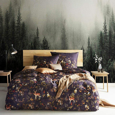fleuresse Wendebettwäsche Mako-Satin schwarz-Gold Grösse 155 x 200 cm (80 x 80 cm), 155 x 200 cm