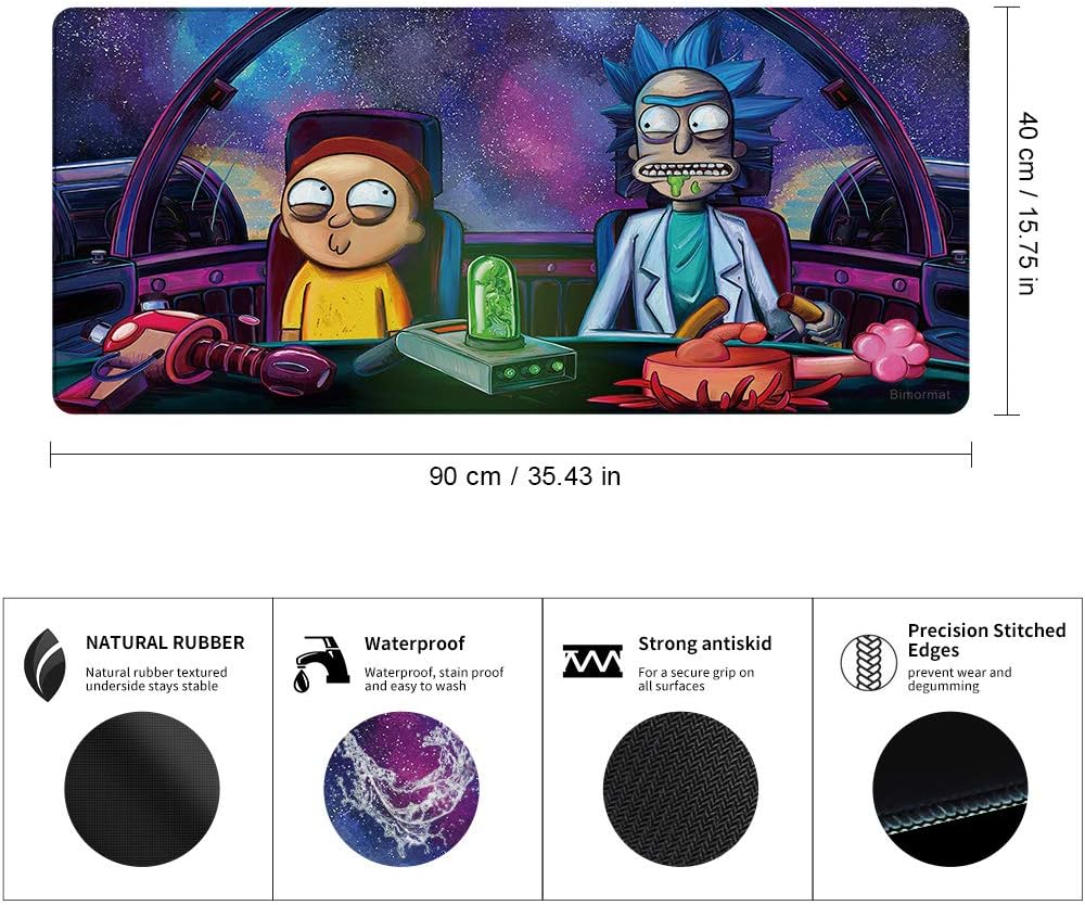 Bimormat Grosses Gaming Mauspad,900x400mm XXL Schreibtischunterlage, Mousepad Gemacht aus Hochwertig