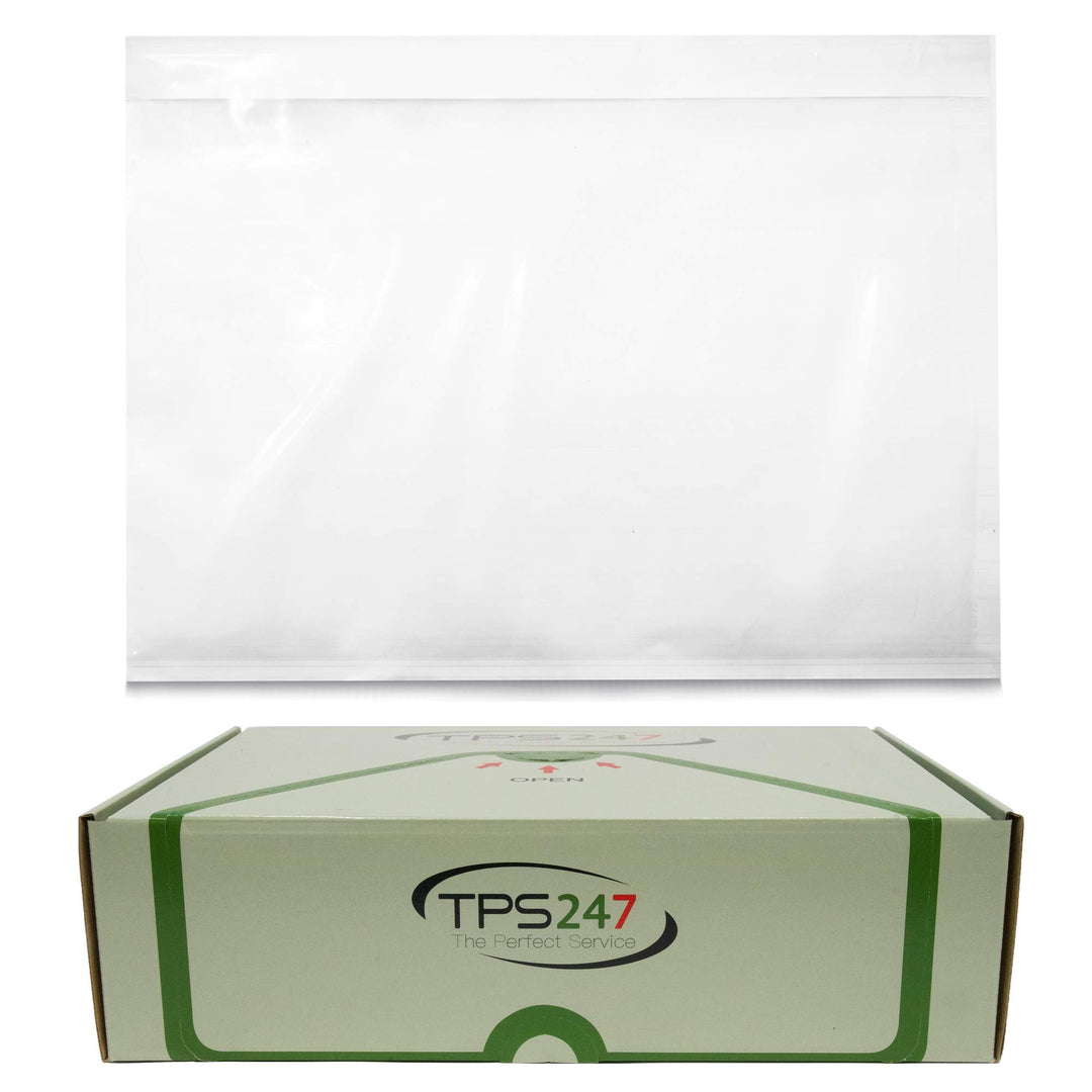 TPS247 Lieferscheintaschen - Dokumenttaschen DIN C5 für A5 transparent selbstklebend (2000), 2000