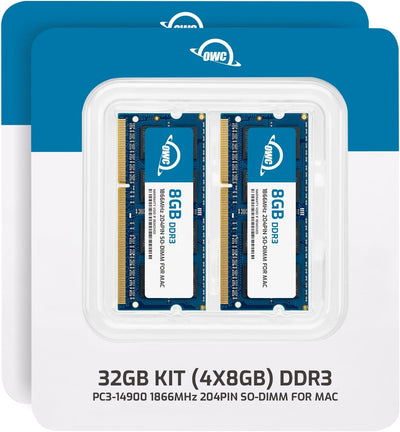 OWC - 32GB Memory Upgrade Kit - 4 x 8GB PC14900 DDR3 1866MHz SO-DIMMs für 27-inch iMac Retina 5K Dis