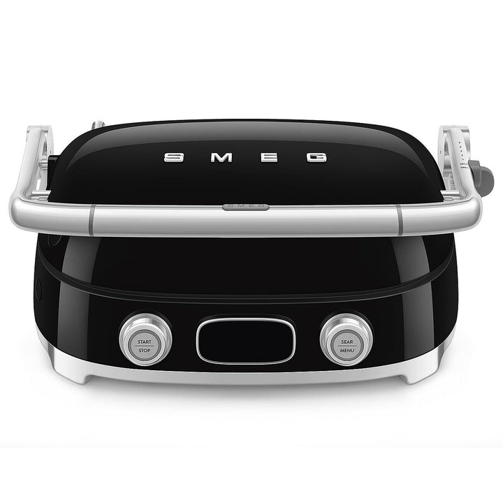 Smeg, MGF01BLEU, Elektrischer 3-in-1-Multifunktionsgrill, Schwarz, Schwarz