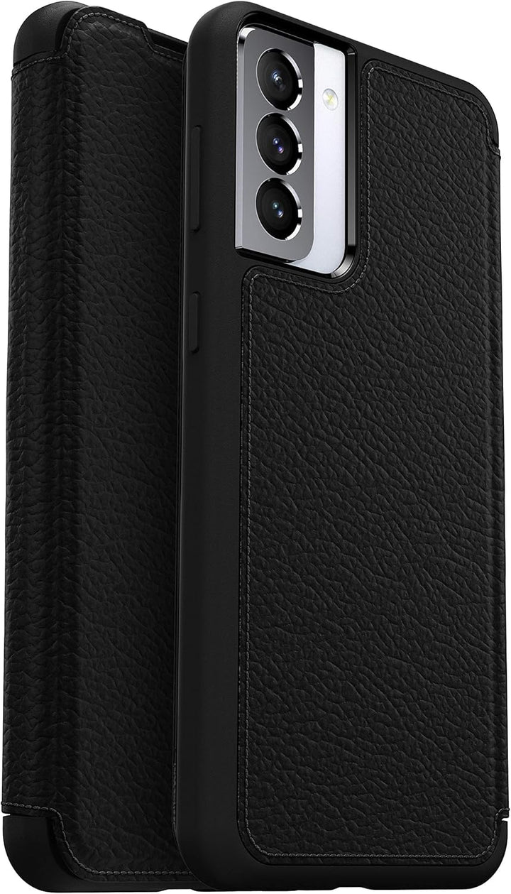 OtterBox Strada Hülle für Samsung Galaxy S21+ 5G, stossfest, sturzsicher,Premium Lederfolio mit zwei