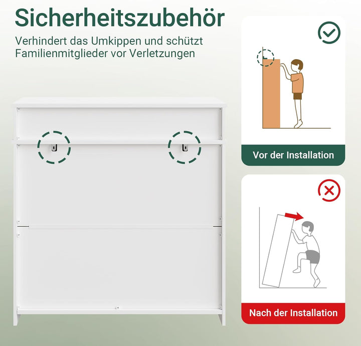 SoBuy Schuhschrank Schuhkommode Schuhkipper für 12-15 Paare Schuhe - Stauraum Flexibel verstellbar -