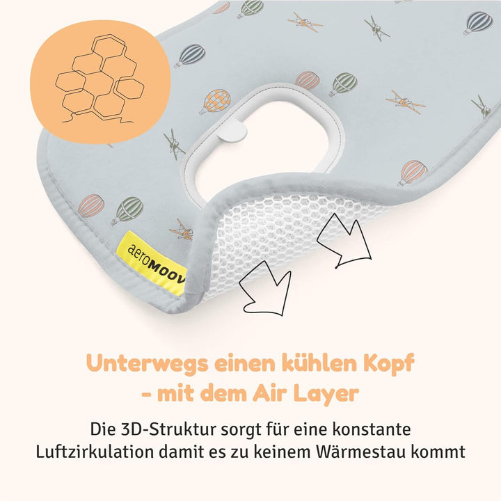 Aeromoov - Baby Sitzauflage Air Layer - Einlage Für Autositz oder Kinderwagen - Gruppe 0 - Antischwi