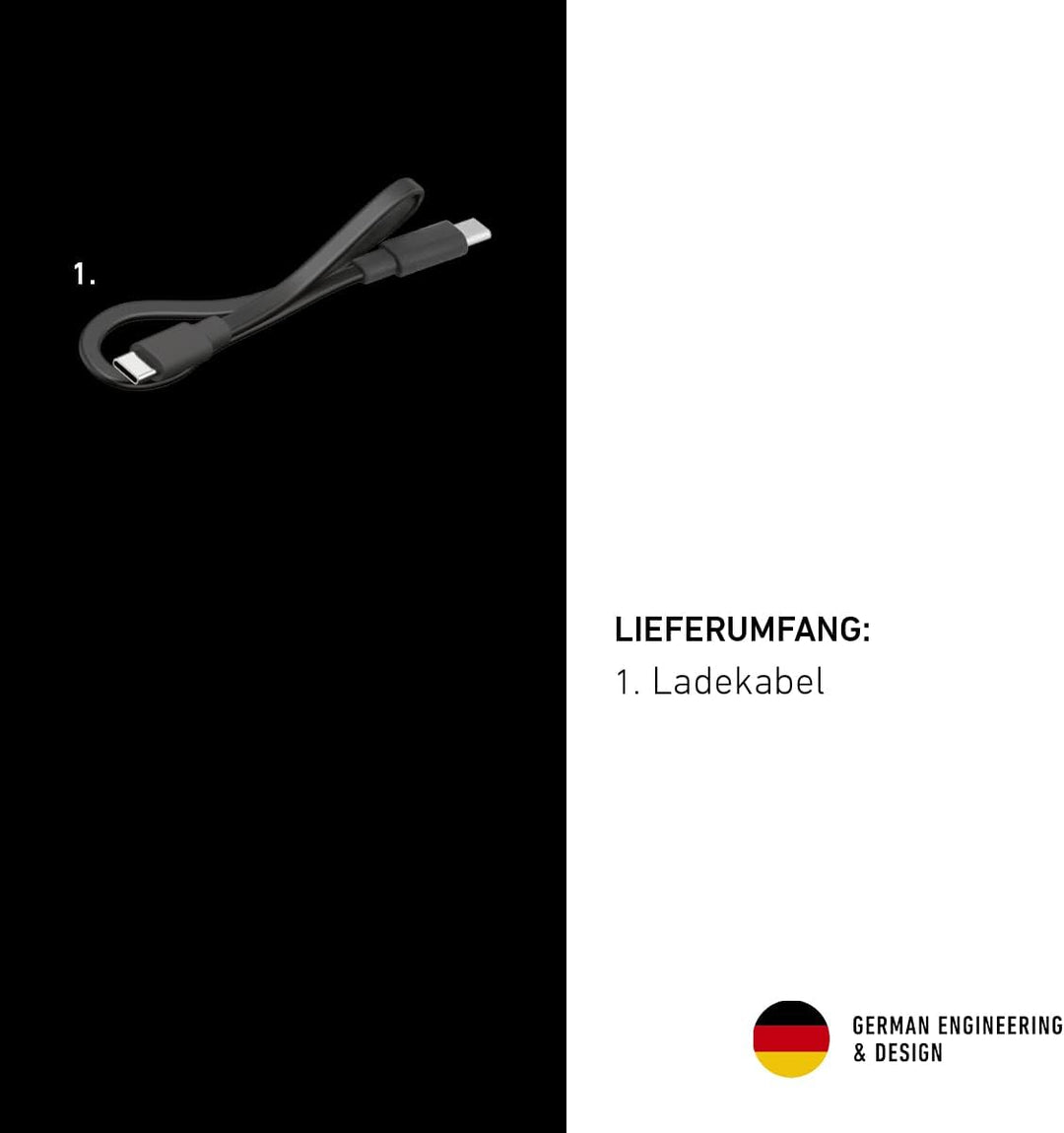 Ledlenser W1R Work Taschenlampe LED aufladbar | LED Lampe mit 220 Lumen | aufladbare Werkstattlampe