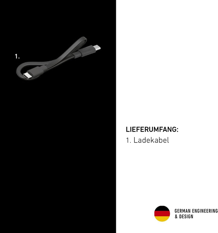 Ledlenser W1R Work Taschenlampe LED aufladbar | LED Lampe mit 220 Lumen | aufladbare Werkstattlampe