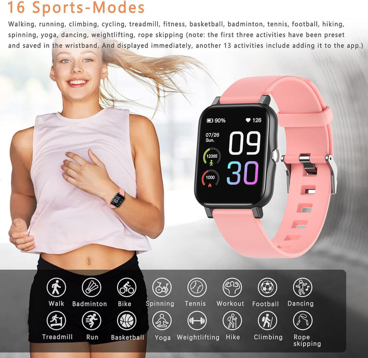 SUPBRO 1,69" Fitness Armband Aktivitätstracker Fitness Tracker Smart Armband Schrittzähler Fitnessuh