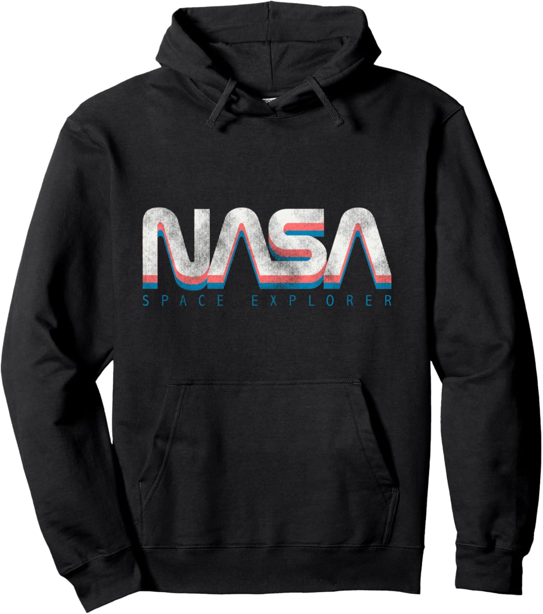 NASA Official Space Explorer Retro Logo Pullover Hoodie