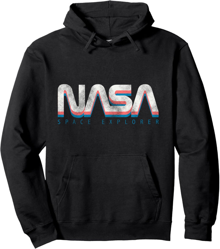 NASA Official Space Explorer Retro Logo Pullover Hoodie