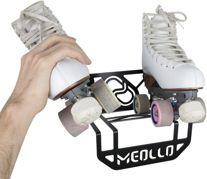 MEOLLO Rollschuhe Wandhalterung (100% Stahl) Weiss, Weiss