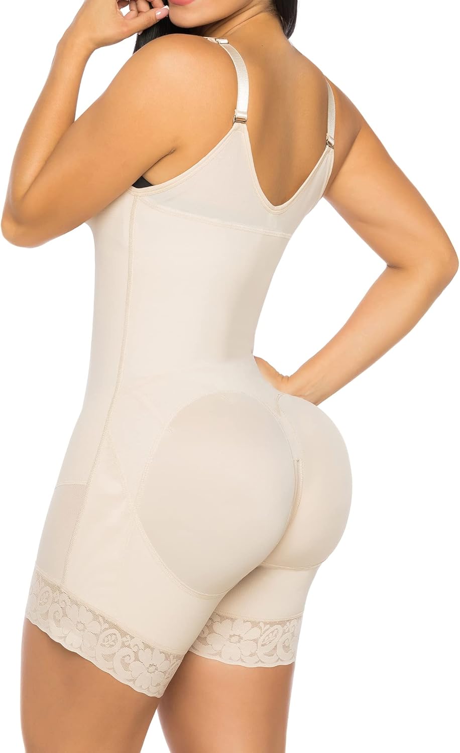 YIANNA Shapewear Damen Bauchweg Stark Formend Hohe Kompression Body Shaper Bodysuit Miederbody Fajas