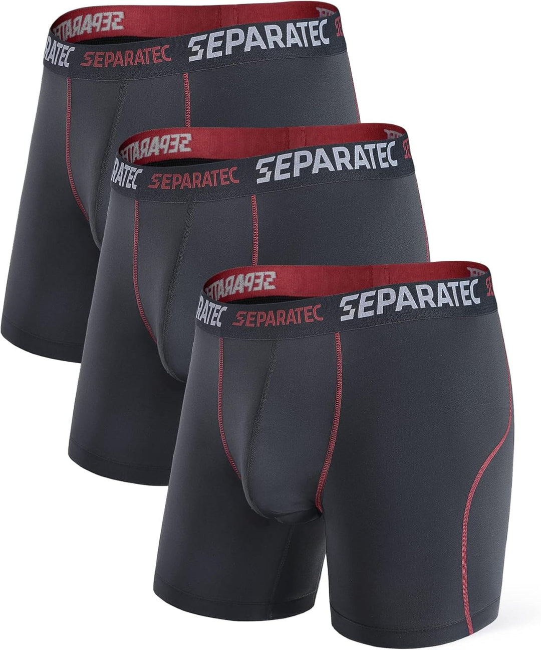 Separatec Sport Boxershorts Herren Schnelltrocknende Unterhosen Männer mit Doppelter Beutel Retrosho