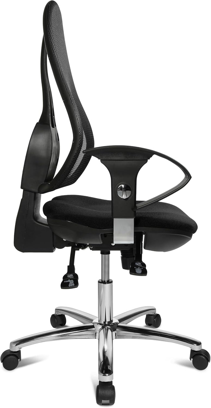 TOPSTAR Open Point SY Deluxe, ergonomischer Syncro-Bandscheiben-Drehstuhl, Bürostuhl, Schreibtischst