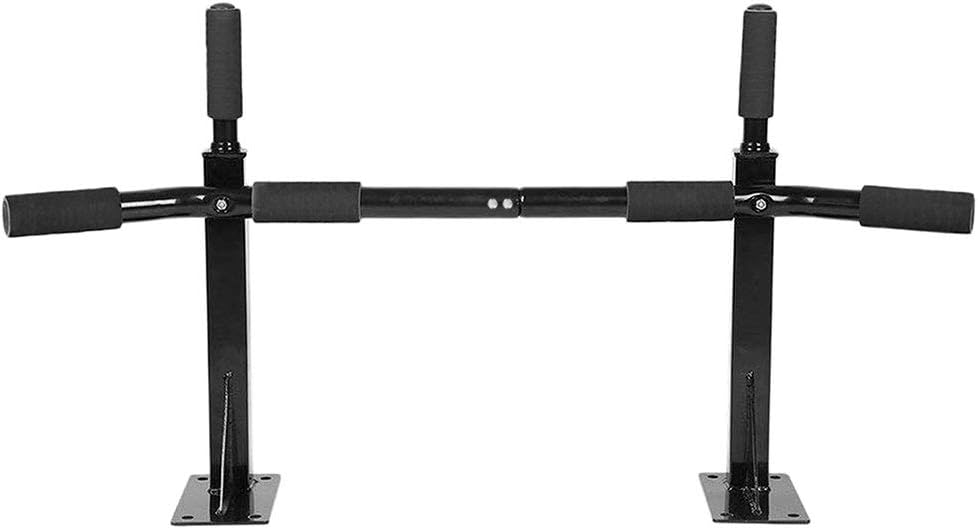 OcioDual Klimmzugstange für die Wand, Pull Up Klimmzugstange, bis 350 kg, Schwarz, Fitnessstudio für
