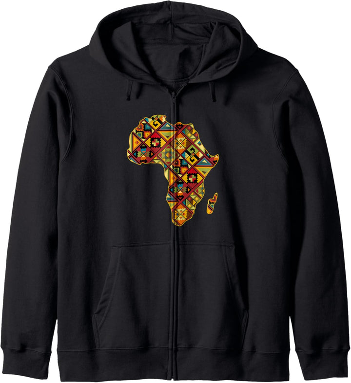 Afrikanisches Geschenk des Stolzes Ethnische Karte Afrika Kapuzenjacke