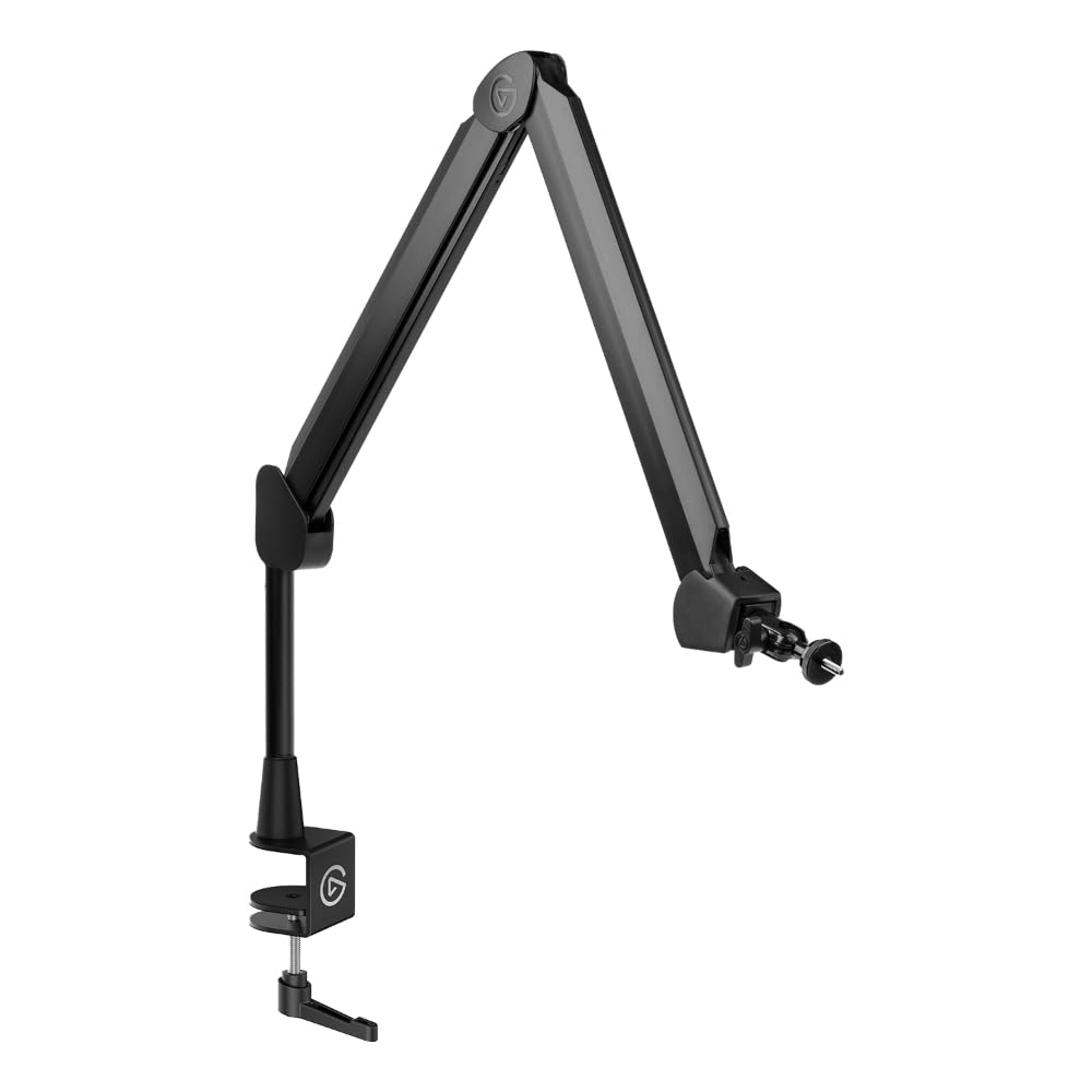 Elgato Wave Mic Arm - Streaming Boom mit Kabelkanälen für einen sauberen Arbeitsplatz, Tischklemme,