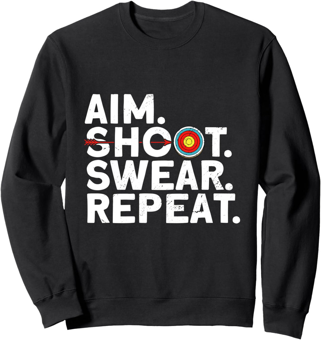 Vintage Bogenschütze Bogenschiessen Sweatshirt