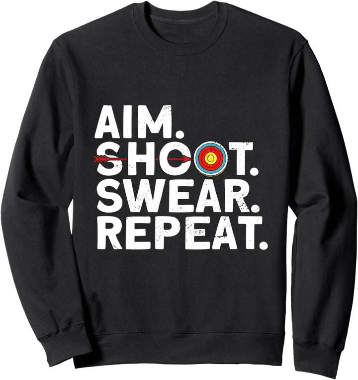 Vintage Bogenschütze Bogenschiessen Sweatshirt