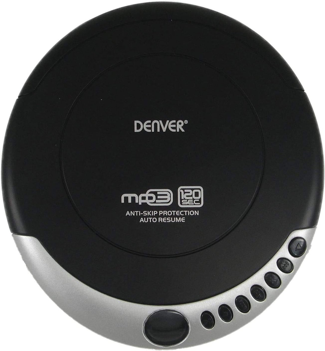 Denver DMP-389 tragbarer MP3/CD Player schwarz mit Anti-Schock Single, mit Anti-Schock Single