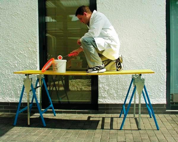 Allzweckbock Gerüstbock max 150kg Teleskop-Arbeitsbock 7-fach höhenverstellbar klappbar