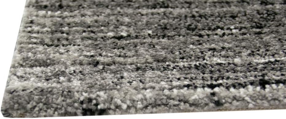 CARPETIA Teppich modern Wohnzimmerteppich karo blau grau schwarz Grösse 80x150 cm 80 x 150 cm, 80 x