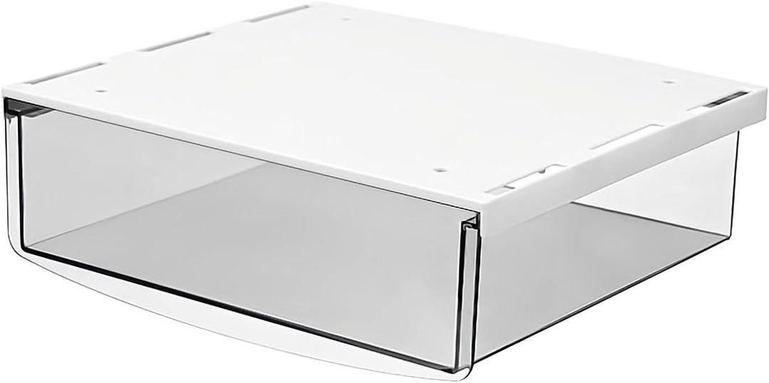 TUKA 4X 3,5L Unterschreibtisch-Schubladen 24x21x8cm, Selbstklebende Schubladen, Versteckte Unterbaus