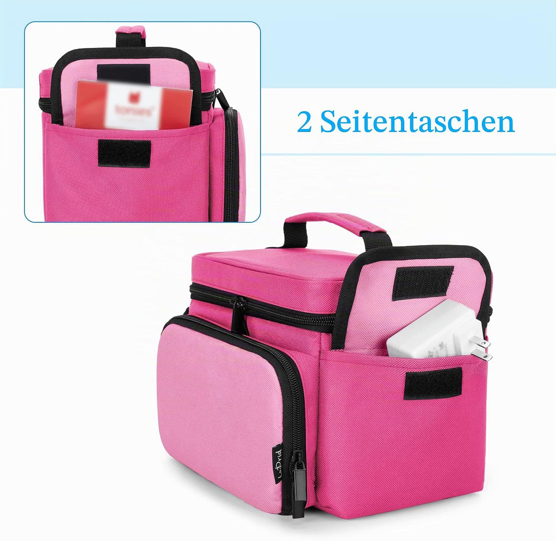 LoDrid Hülle kompatibel mit Toniebox, tragbare Tasche für Audioplayer Starter-Set mit Griff und Schu