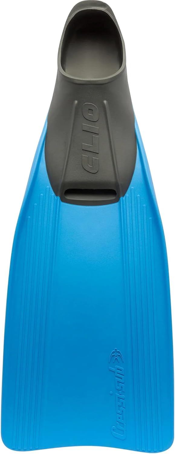 Cressi Clio zum Flossen Schwimmen, Apnoe und Schnorcheln 27/29 Blau, 27/29 Blau