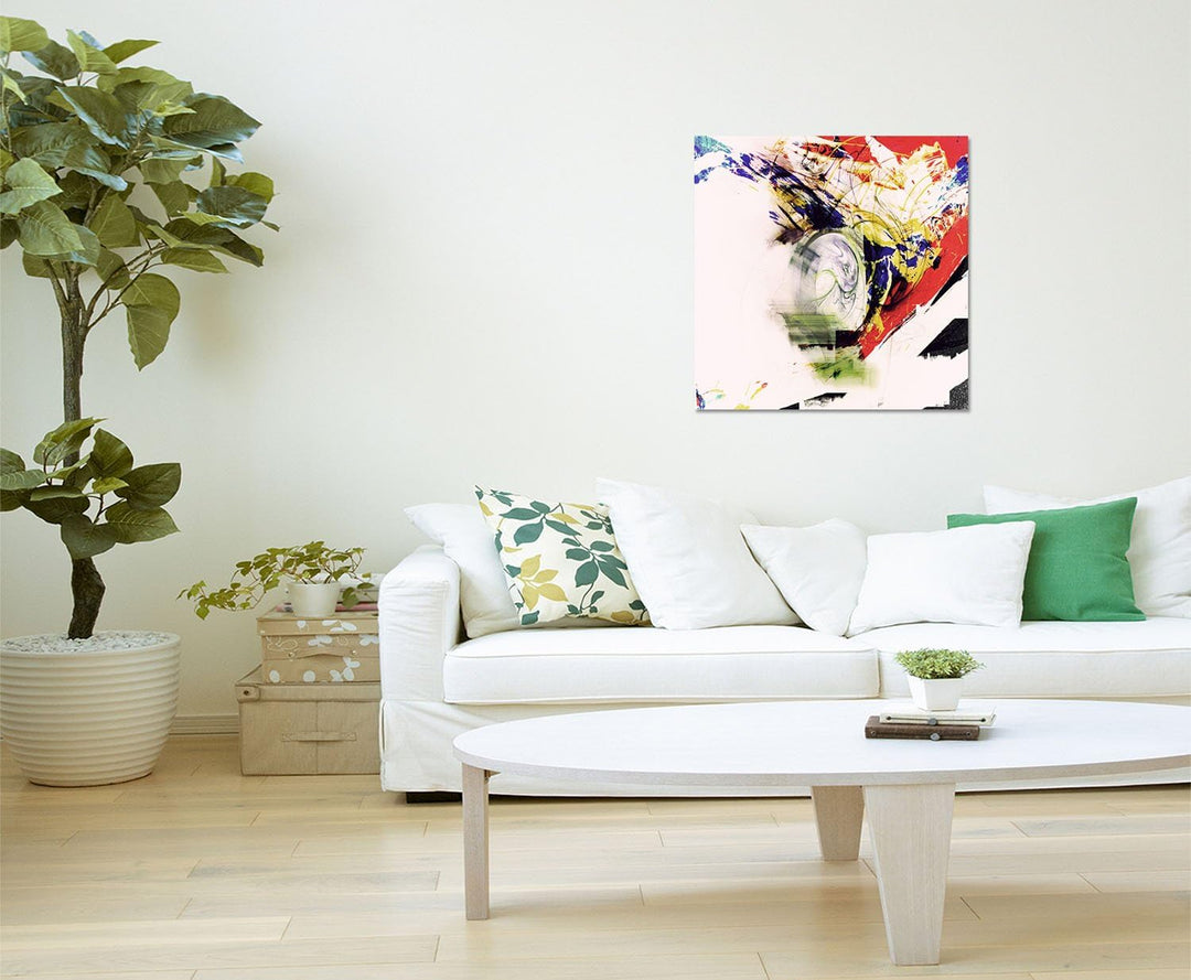 Paul Sinus Art Gewollte Nebensachen - Bild auf Leinwand Abstrakt370_60x60cm Bild auf Leinwand bunt A