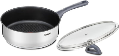 Tefal g7133214 dailycook Pfanne, Edelstahl, 24 cm, Metal, 2 43,7 x 25,6 x 10,6 cm, 43,7 x 25,6 x 10,