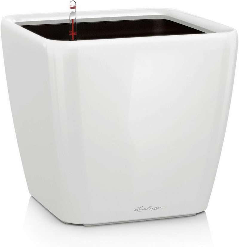 LECHUZA QUADRO Premium LS 28 weiss hochglanz 16140 28x28x26 cm Weiss Hochglanz, 28x28x26 cm Weiss Ho