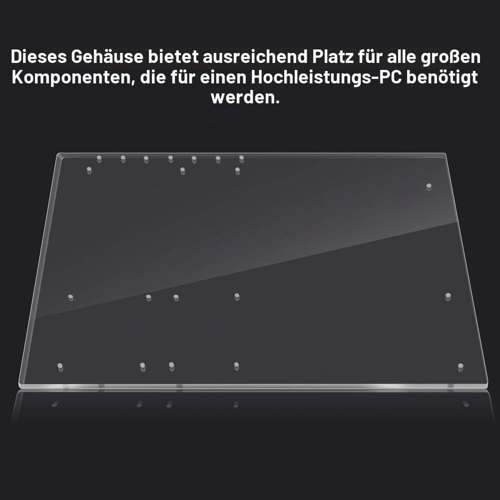 Tonysa ATX Motherboard Halterung,Transparenter Acryl Computer Rahmen,DIY Standfuss für ATX Motherboa